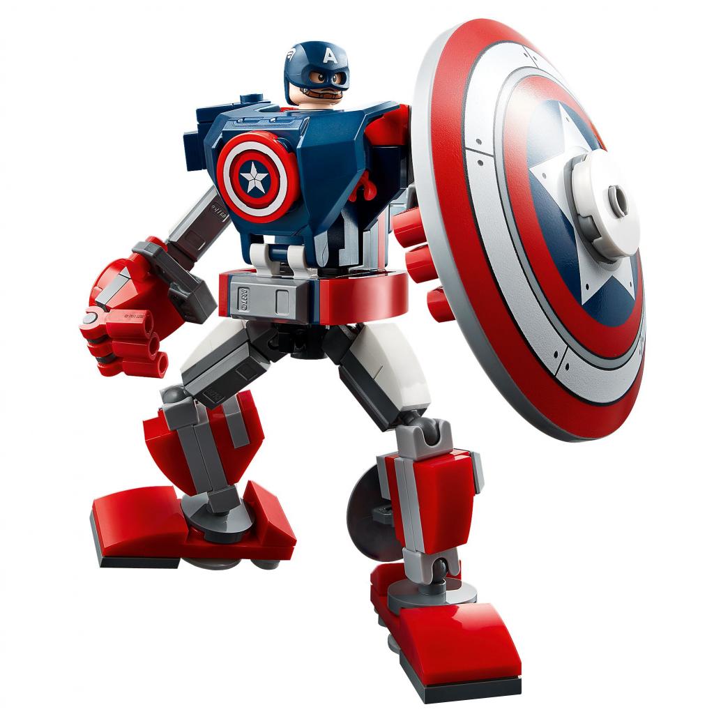 Конструктор LEGO Super Heroes Робоброня Капітана Америки 121 деталь (76168) - зображення 3