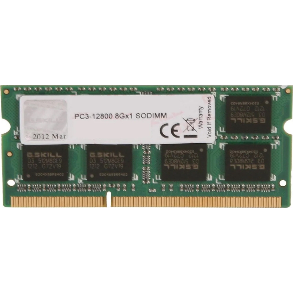 Модуль пам'яті для ноутбука SoDIMM DDR3 8GB 1333 MHz G.Skill (F3-10666CL9S-8GBSQ) - зображення 1