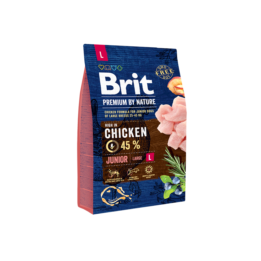 Сухий корм для собак Brit Premium Dog Junior L 3 кг (8595602526420) - зображення 1