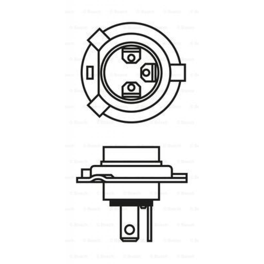 Автолампа Bosch галогенова 60/55W (1 987 302 041) - зображення 6