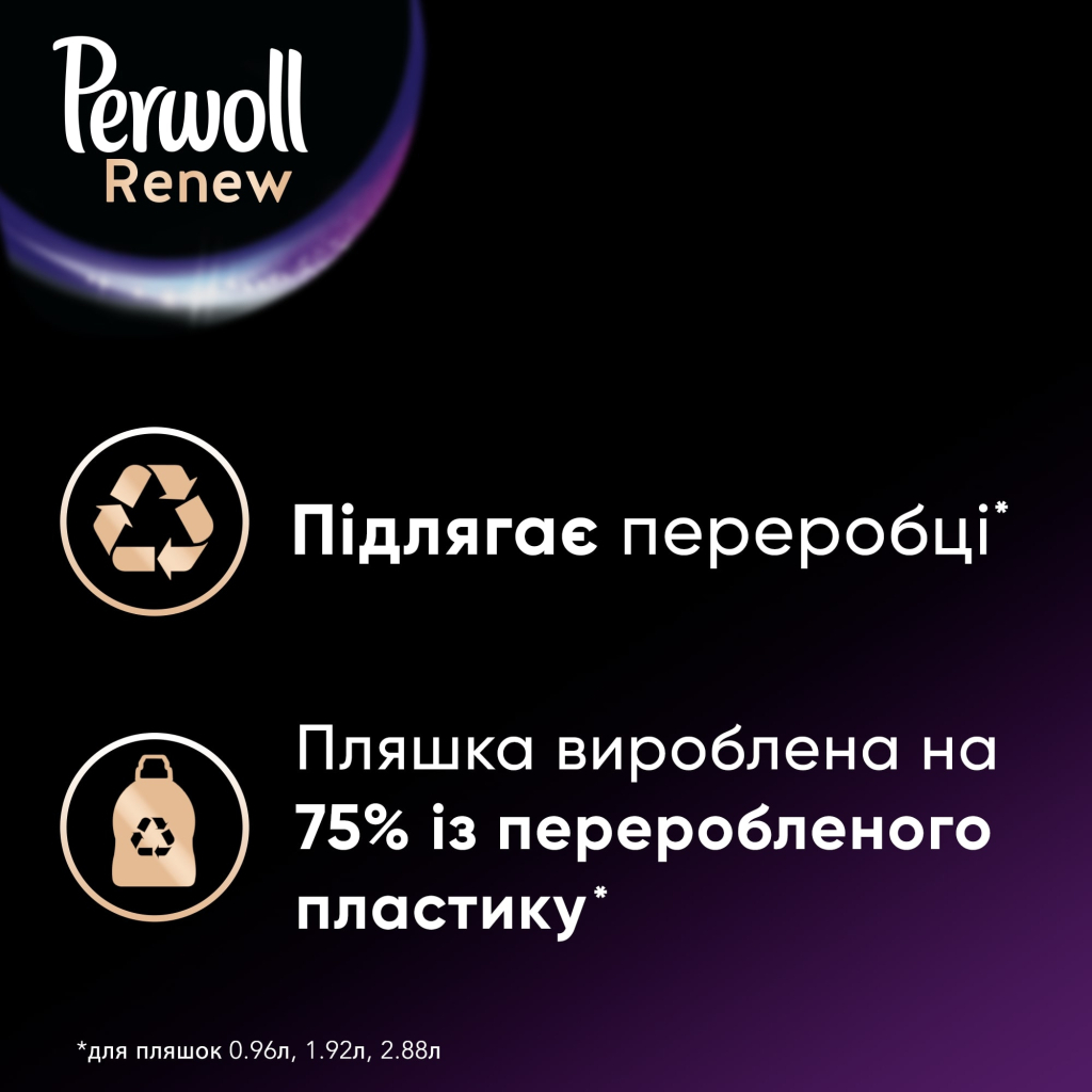 Гель для прання Perwoll Renew Black для темних та чорних речей 2.97 л (9000101576030) - зображення 4