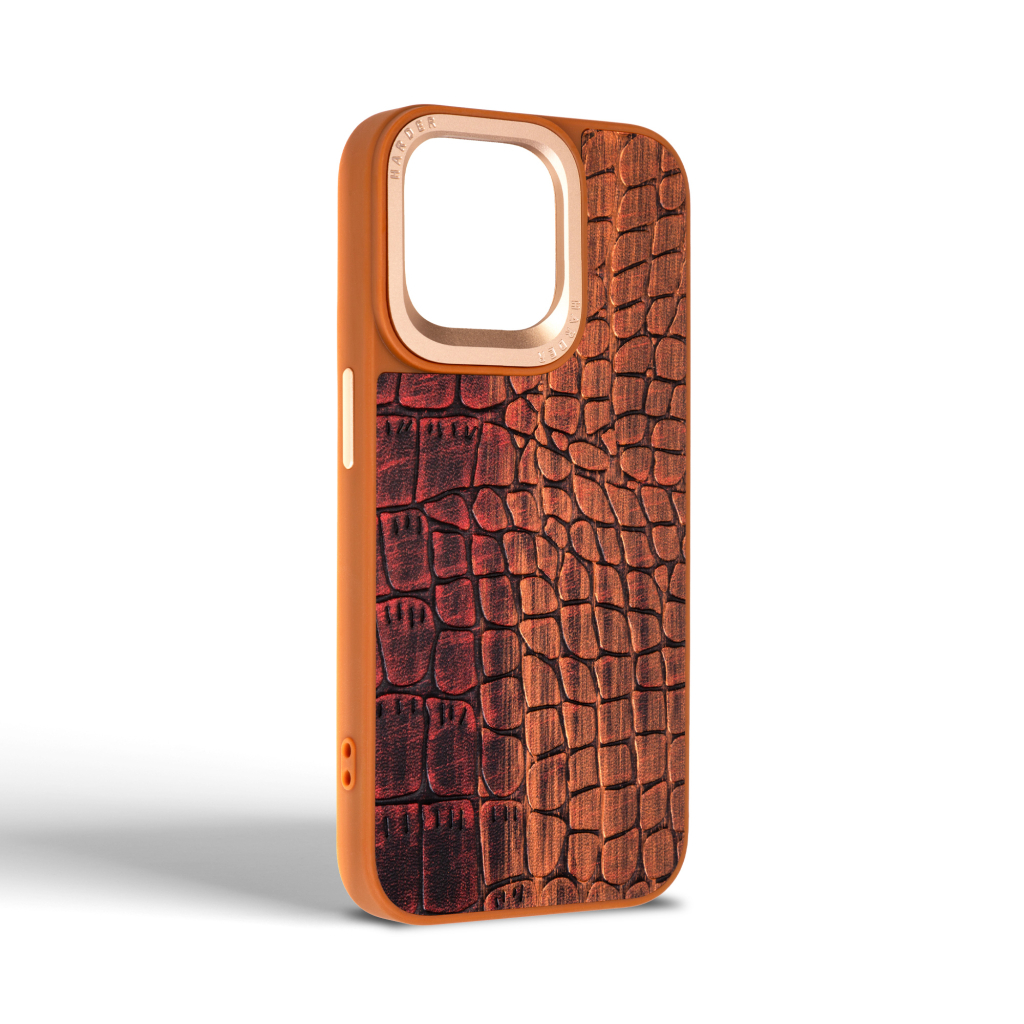 Чохол до мобільного телефона Harder Glamorous Croco Apple iPhone 14 Pro Max Magma (ARM76776) - зображення 2