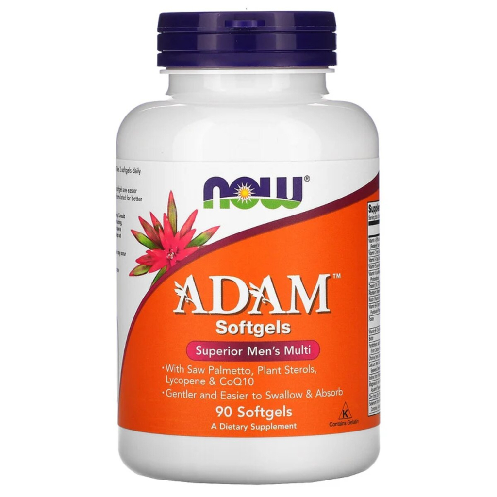 Мультивітамін Now Foods Супер Мультивітаміни для Чоловіків, Adam, Superior Men's Multi, 90 гел (NOW-03880) - зображення 1