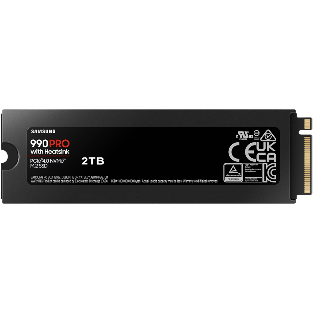 Накопичувач SSD M.2 2280 2TB 990 PRO with Heatsink Samsung (MZ-V9P2T0CW) - изображение 2