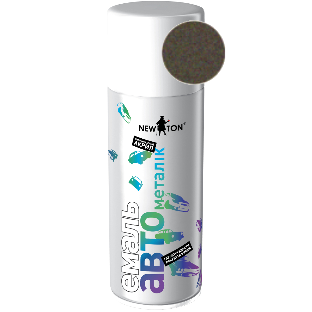 Аерозольна фарба для автомобіля New Ton 626 мет.мокрий асф 150мл (000000548) - зображення 1
