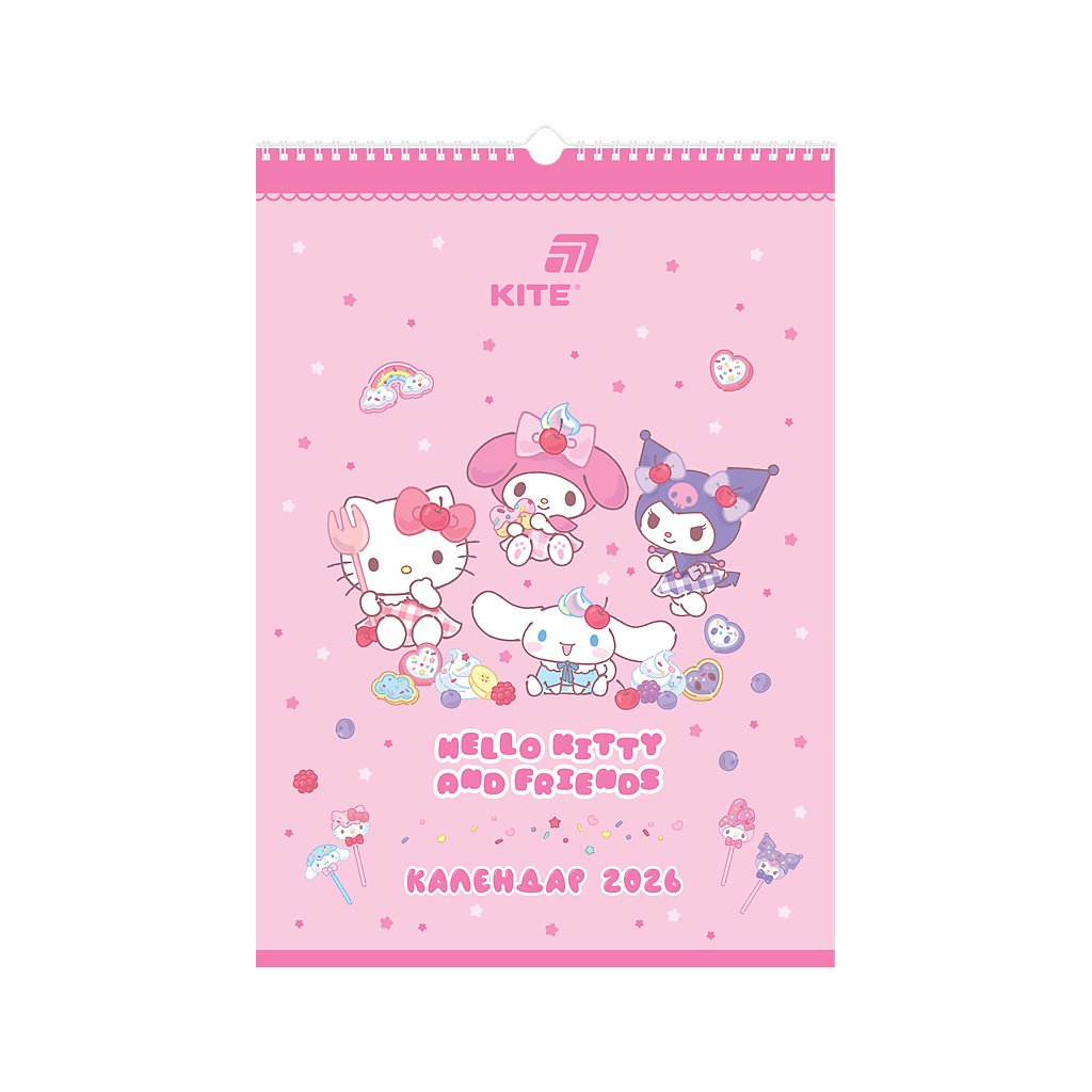Календар Kite планер настінний Hello Kitty 2026 рік (HK26-440) - зображення 1