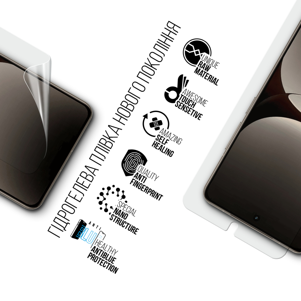 Плівка захисна Armorstandart Hydrogel Anti-Blue Realme GT 7 5G (ARM83950) - зображення 2