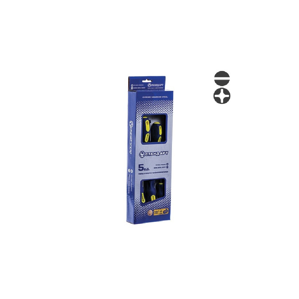 Набір викруток Toptul 5 шт. SL5,SL6,SL8,PH1,PH2 (SDS05) - зображення 1