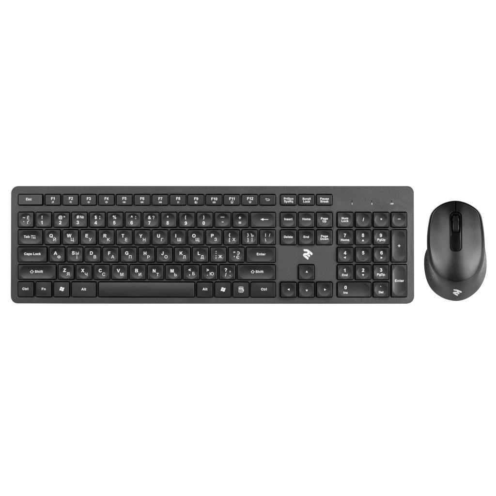 Комплект 2E MK420 Wireless Black (2E-MK420WB) - зображення 1