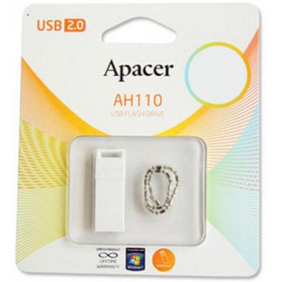 USB флеш накопичувач Apacer 16GB AH110 White RP USB 2.0 (AP16GAH110W-1) - зображення 3