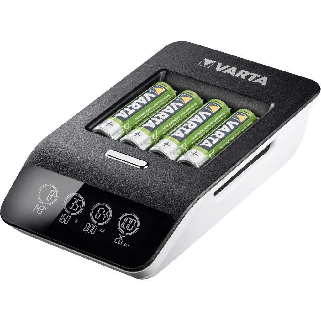Зарядний пристрій для акумуляторів Varta LCD Ultra Fast Plus Charger +4*AA 2100 mAh (57685101441) - зображення 2