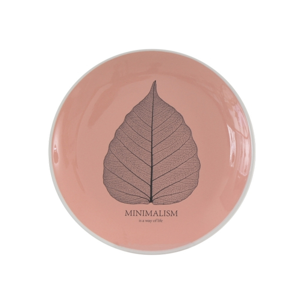 Тарілка Limited Edition Minimalism 17.5 см Десертна Коралова (HTK-008) - зображення 1