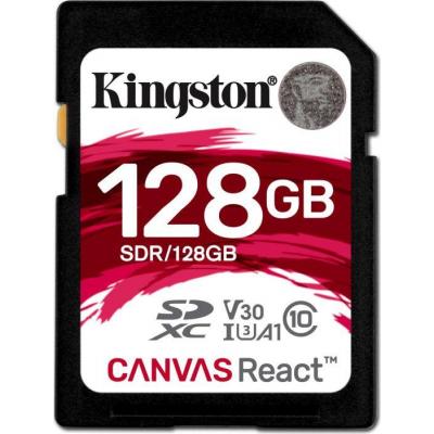 Карта пам'яті Kingston 128GB SDXC class 10 UHS-I U3 (SDR/128GB) - зображення 1