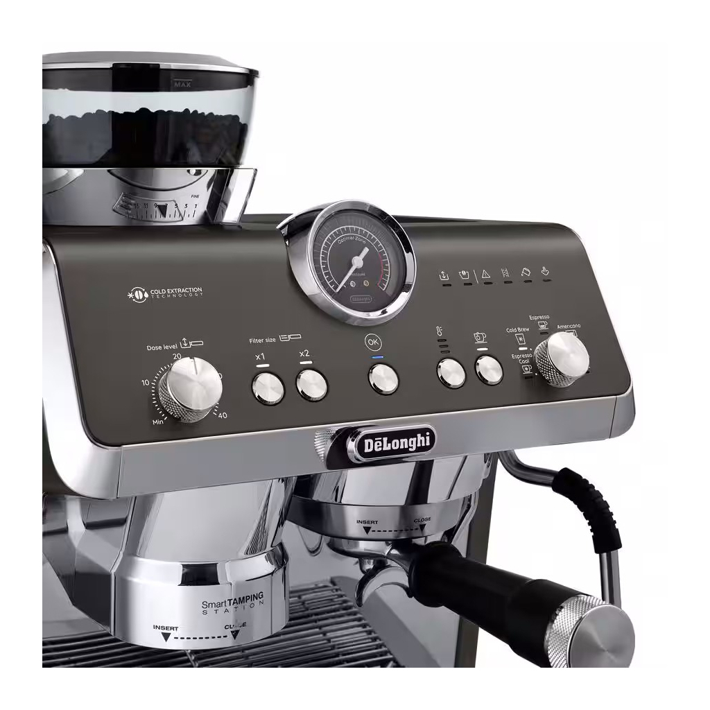 Ріжкова кавоварка еспресо DeLonghi EC 9555 BK - зображення 4