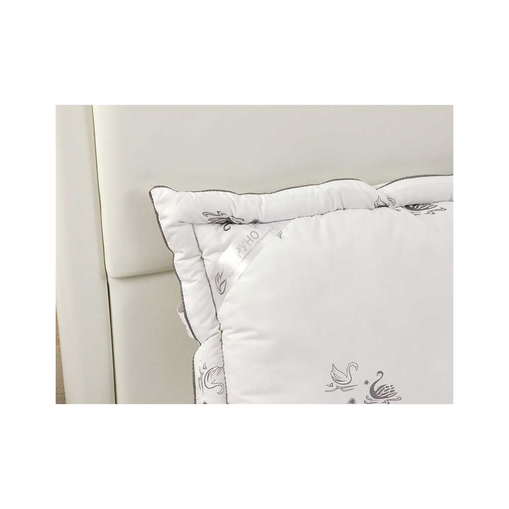 Подушка Руно зі штучного лебединого пуху Silver Swan з рамочкою (309_Silver Swan) - зображення 3