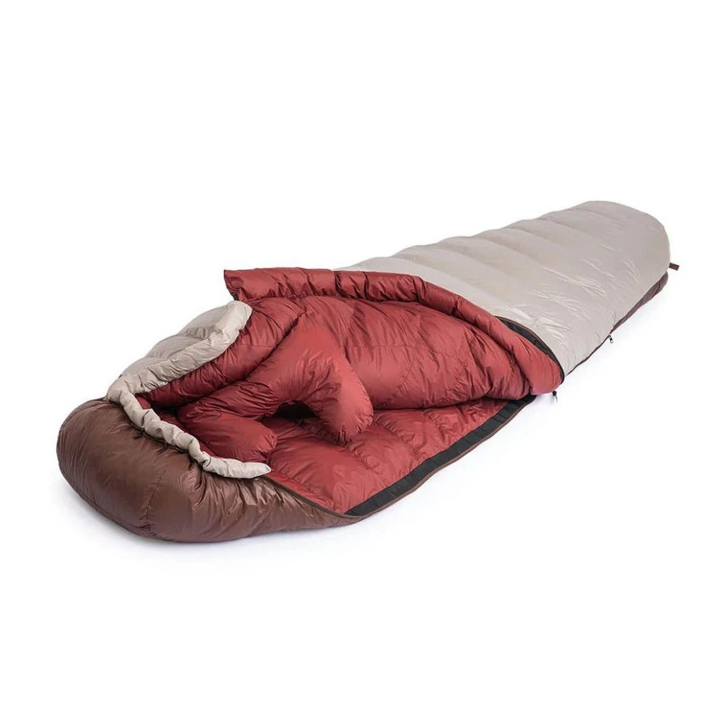 Спальний мішок Naturehike з натуральним пухом Snowbird NH20YD001 p-р M коричневий 350 г (6927595762127) - зображення 3