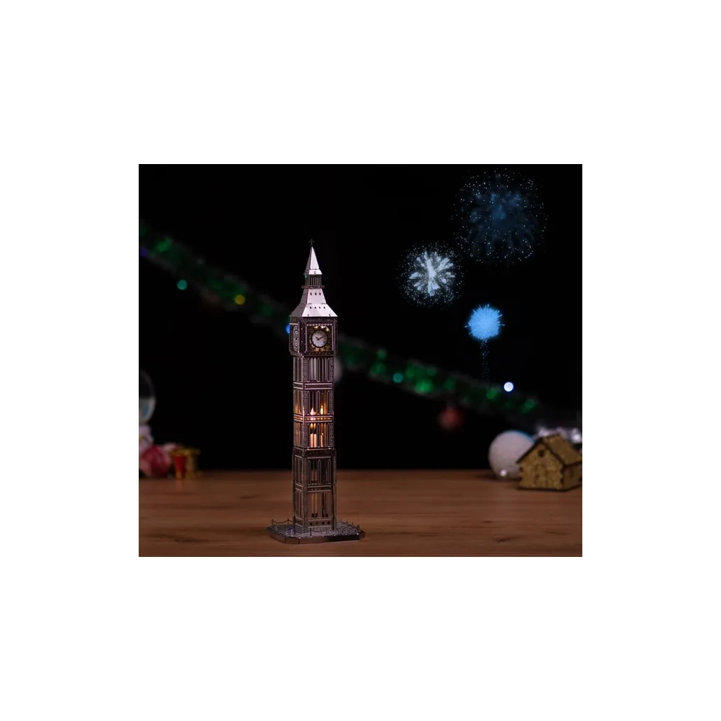 Конструктор Metal Time Колекцiйна модель The Great Bell Годинникова вежа Біг-Бен настільний годинник (MT077) - зображення 3