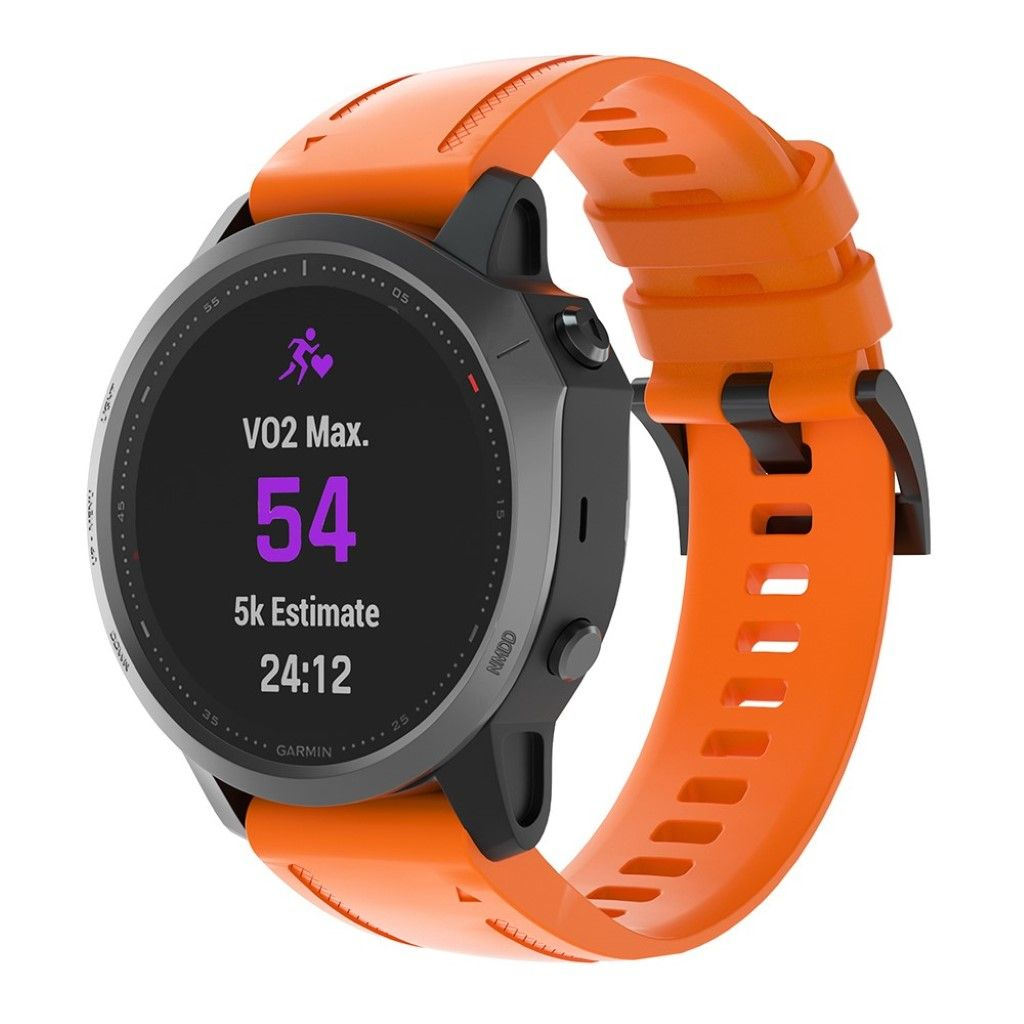 Ремінець до смарт-годинника Armorstandart Silicone 20mm для Garmin Fenix 5s/6s Orange (ARM60801) - зображення 1