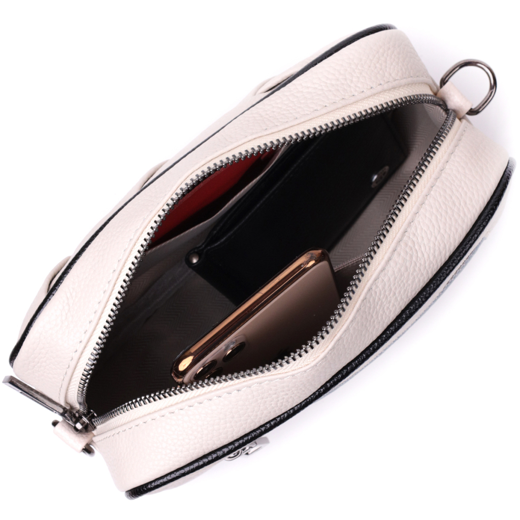 Сумка Vintage З натуральної шкіри Біла (22407) - зображення 7