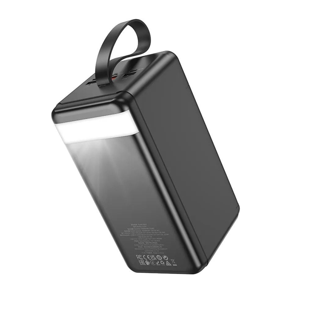 Батарея універсальна HOCO 90000mAh Element PD/20W, QC/FCP/SCP/AFC/22.5W, LCD, LED Lamp Black (J123D / 714778) - зображення 5