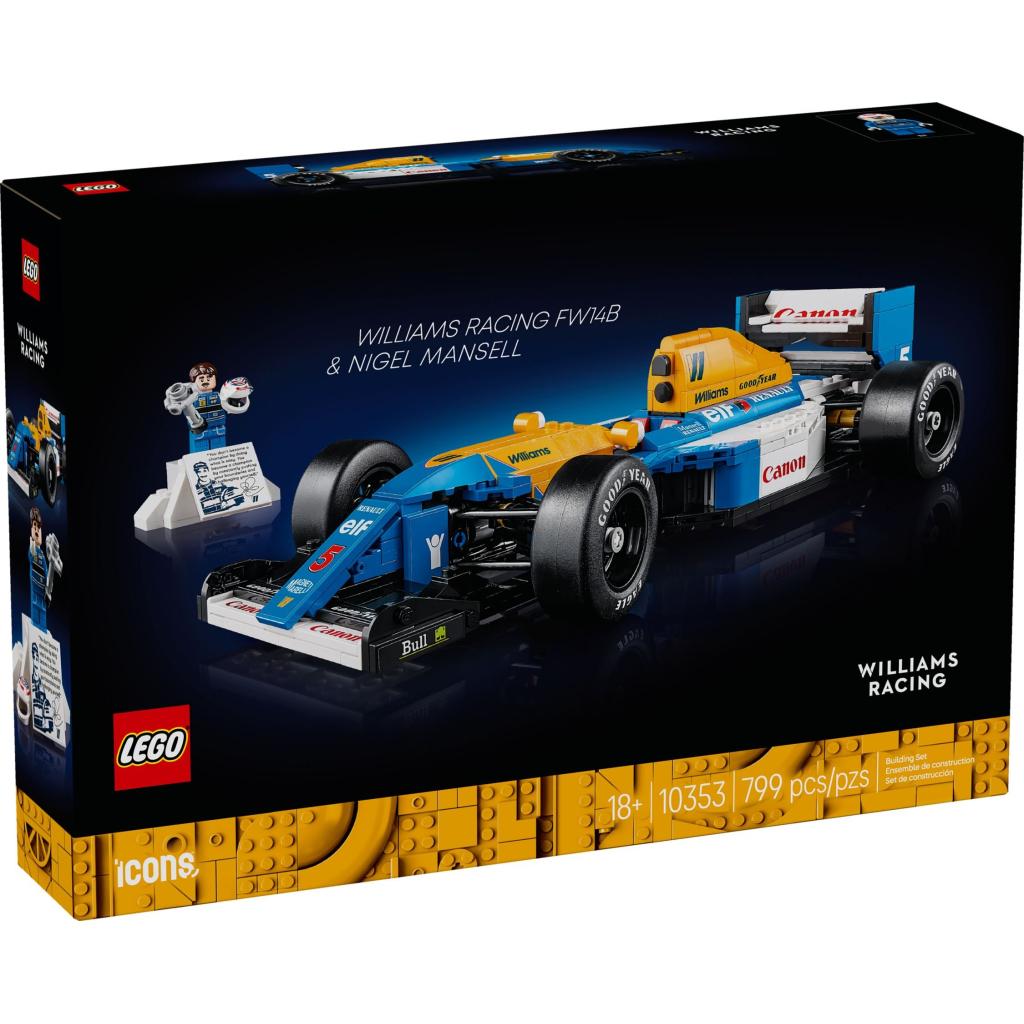Конструктор LEGO Icons Williams Racing FW14B і Найджел Менселл (10353) - зображення 1
