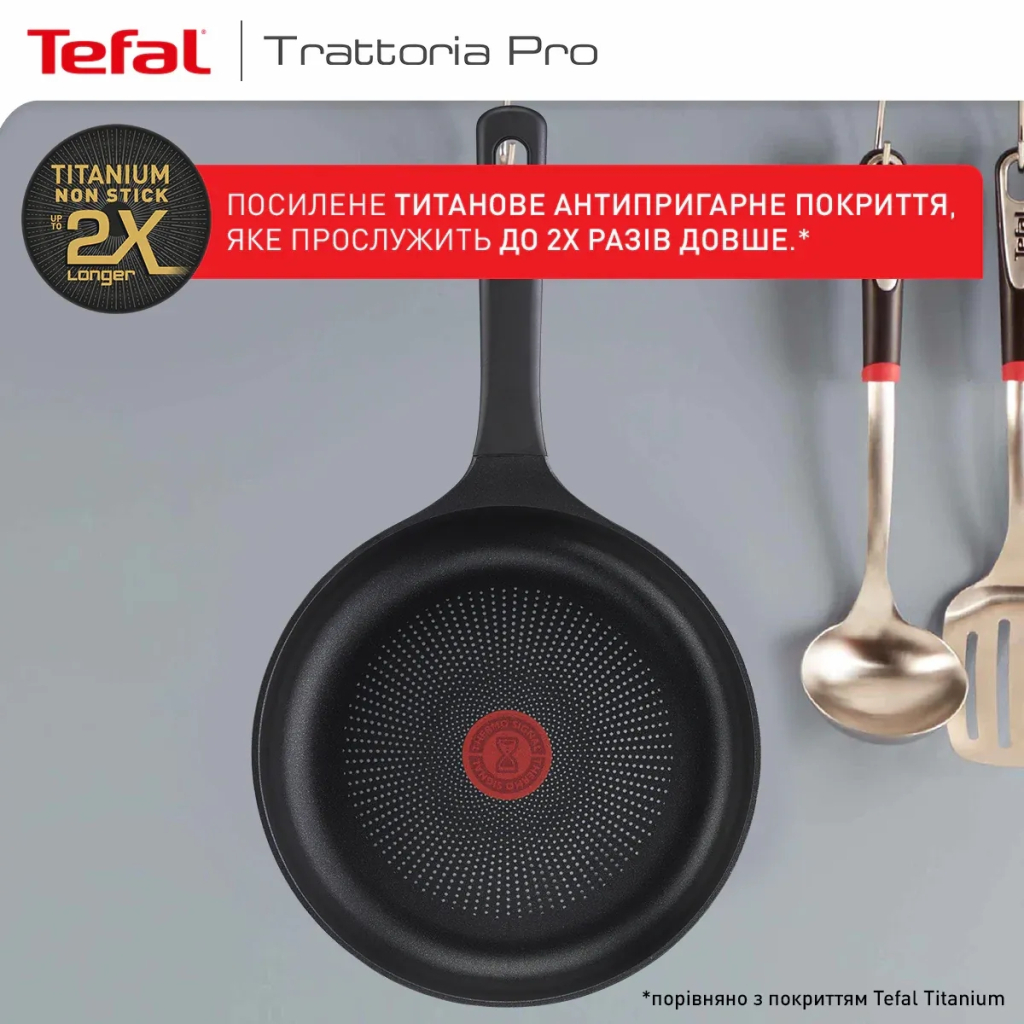 Сковорода Tefal Trattoria Pro 24см чорна (G6120444) - зображення 5