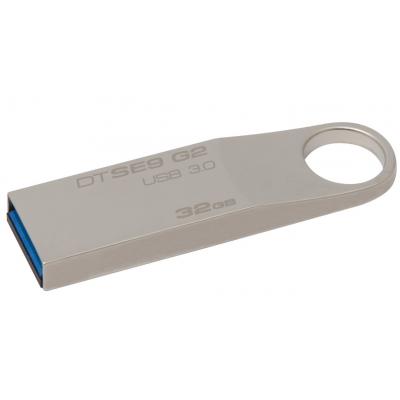 USB флеш накопичувач Kingston 32GB DataTraveler SE9 G2 Metal Silver USB 3.0 (DTSE9G2/32GB) - зображення 3
