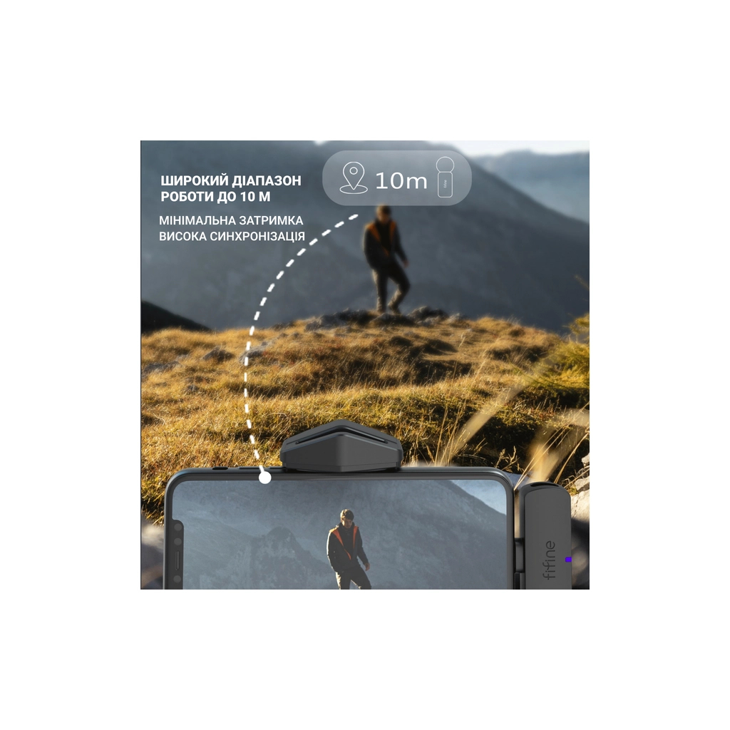 Микрофон Fifine M6 Wireless Black (M6) - изображение 11