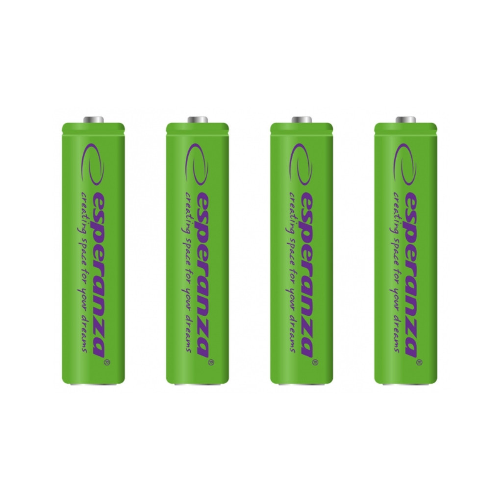 Акумулятор Esperanza AAA 1000mAh Ni-MH * 4 green (EZA102G) - зображення 3