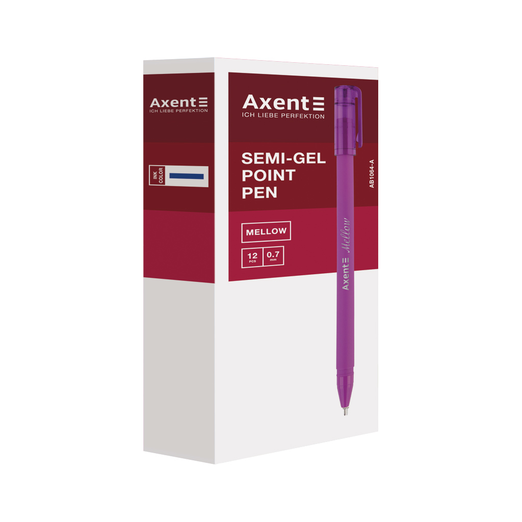 Ручка масляна Axent Mellow Синя 0.7 мм (AB1064-02-A) - зображення 2