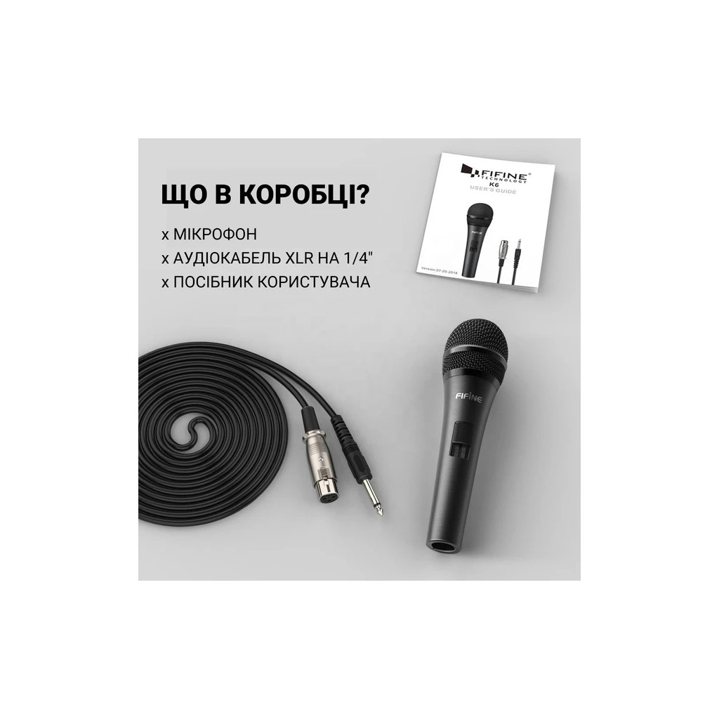 Мікрофон Fifine K6 Black (K6) - зображення 9