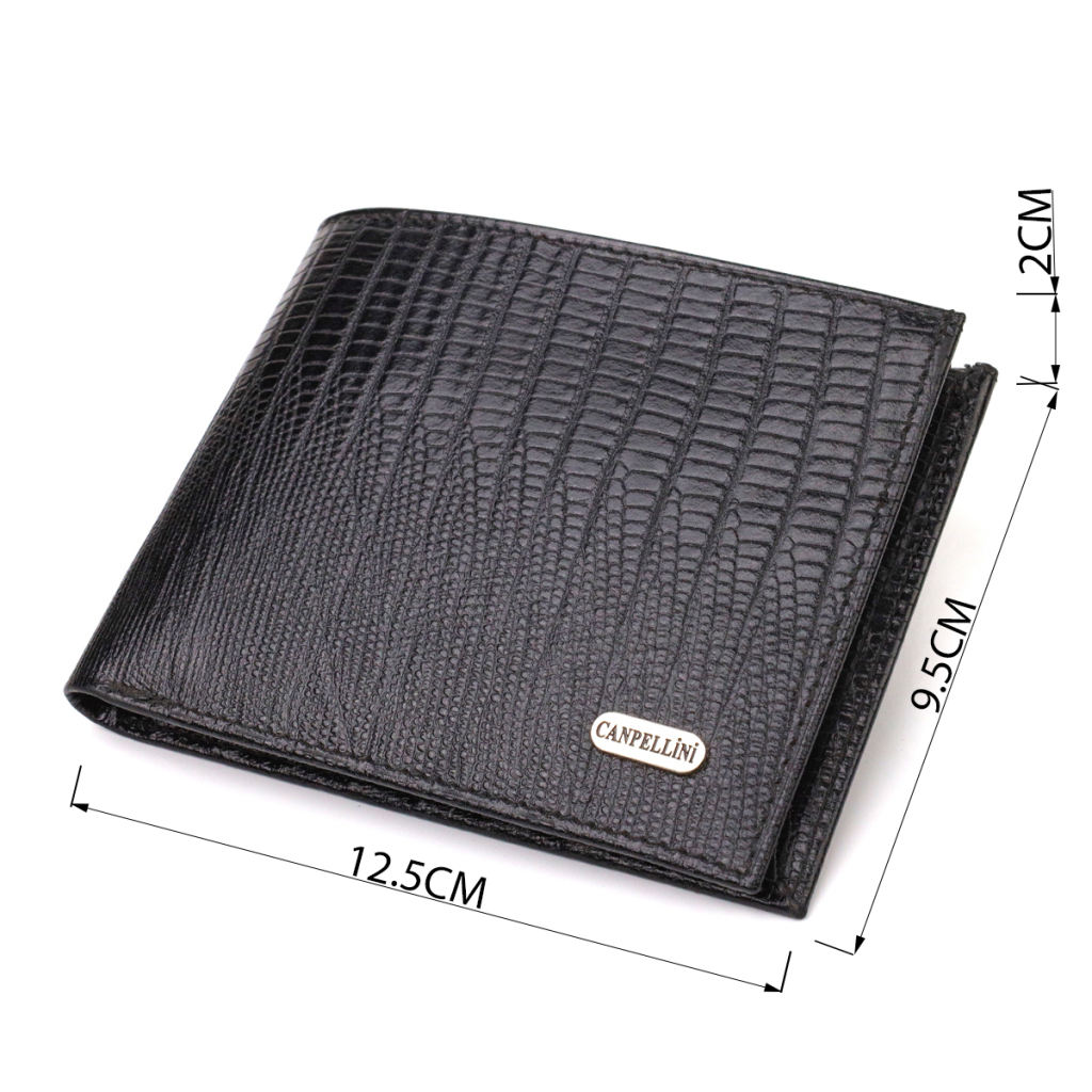 Портмоне Canpellini З натуральної шкіри Чорне (21868) - зображення 3
