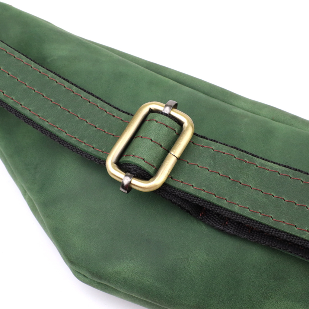 Сумка Shvigel З натуральної шкіри Зелена (23133) - зображення 5