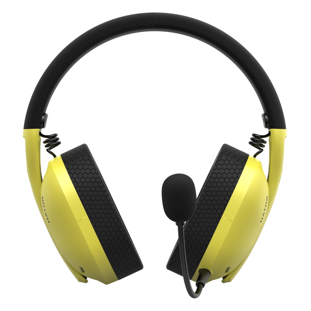 Навушники Hator Hyperpunk 2 Wireless Tri-mode Black/Yellow (HTA-857) - зображення 2