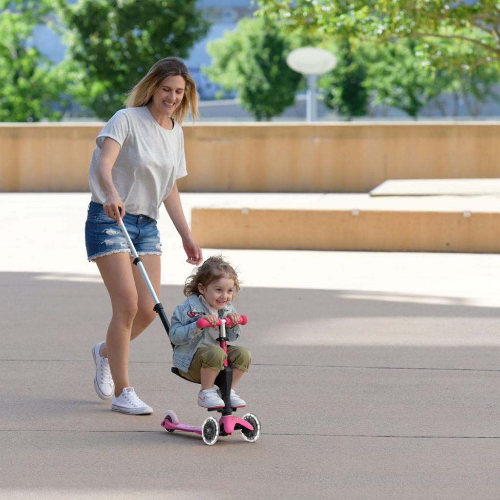 Самокат Micro Mini 3in1 Deluxe Plus LED Pink (MMD146) - зображення 8