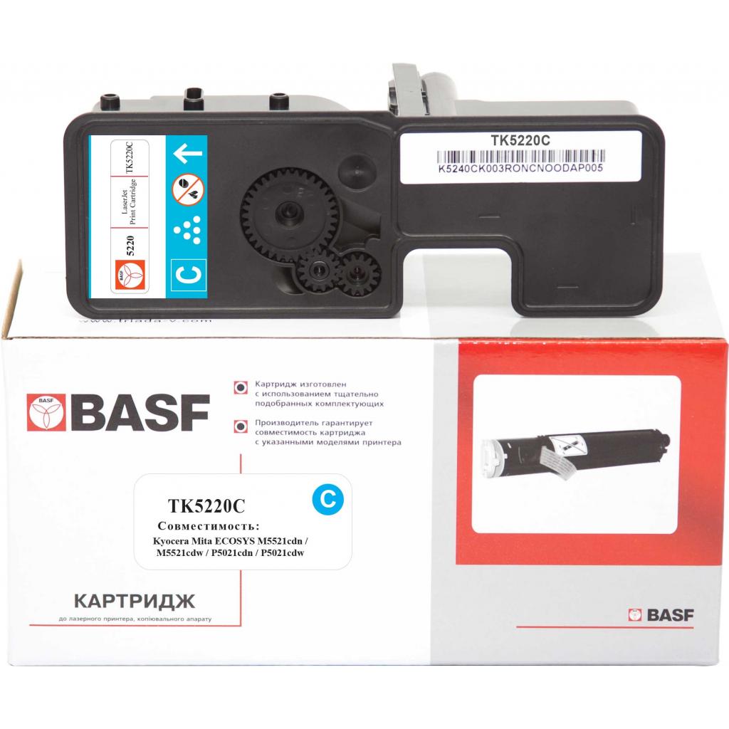 Тонер-картридж BASF KYOCERA TK-5220C 1T02R9CNL1 Cyan (BASF-KT-1T02R9CNL1) - зображення 1