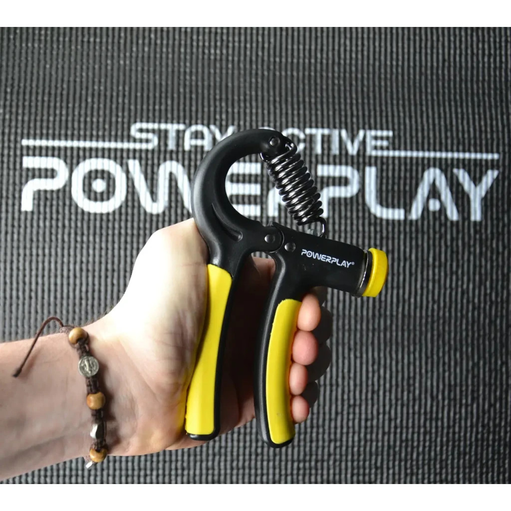 Еспандер PowerPlay кистьовий 10-40 кг Strength Grip Чорно-жовтий (PP_4323_Bl/Yellow) - изображение 7