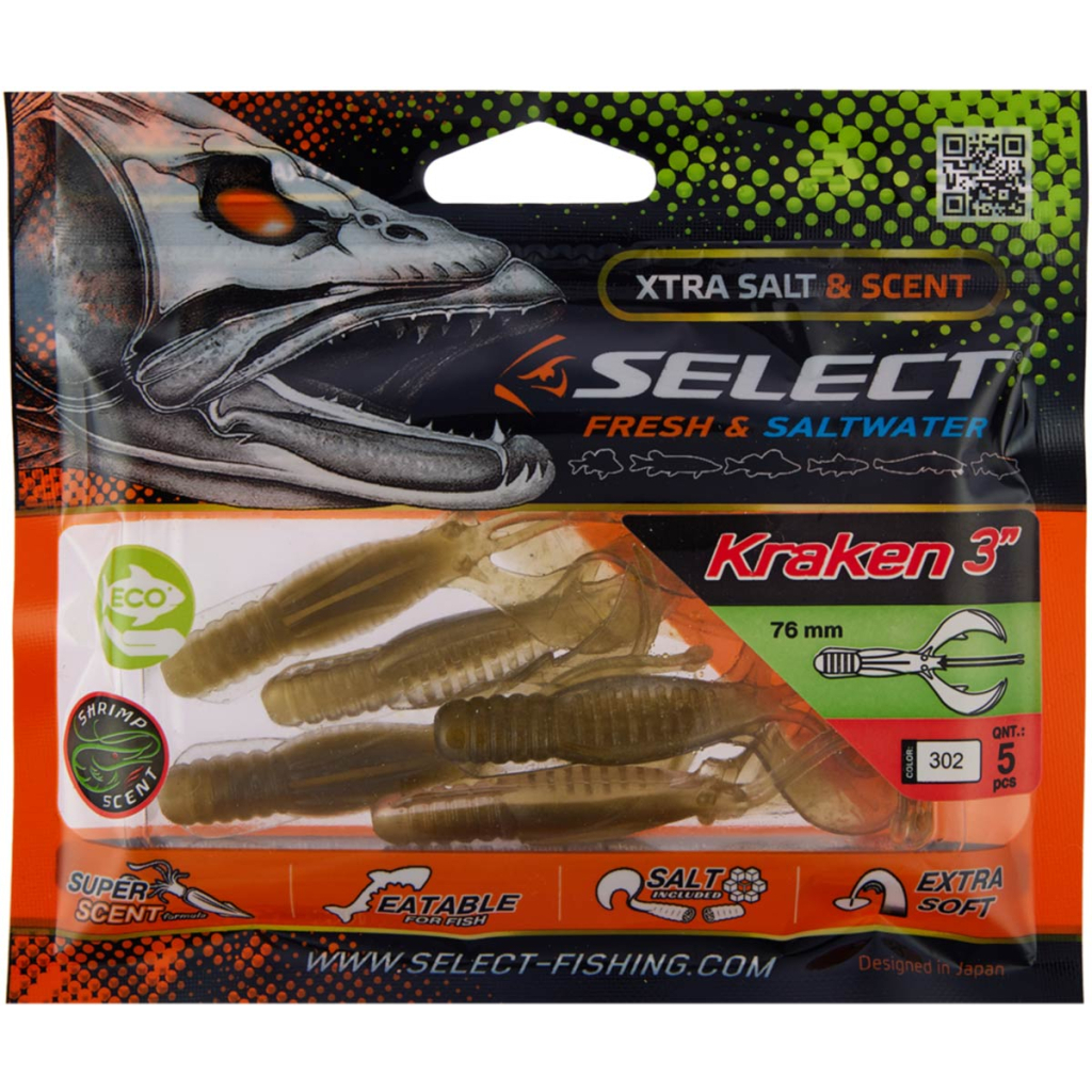 Силікон рибальський Select Kraken 3" 302 (5 шт/уп) (1870.73.11) - зображення 2