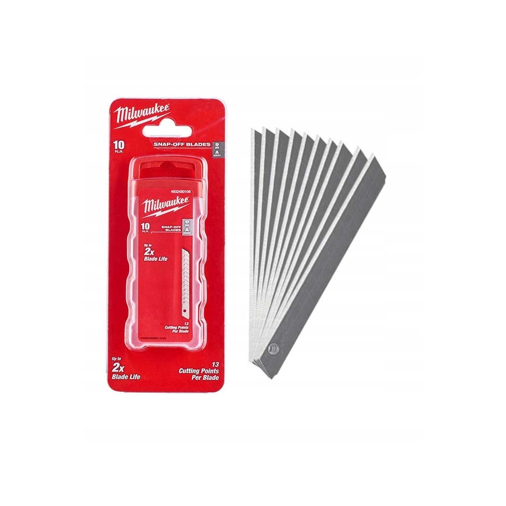 Лезо Milwaukee сегментоване 9 мм, 10 шт (4932480106) - зображення 1