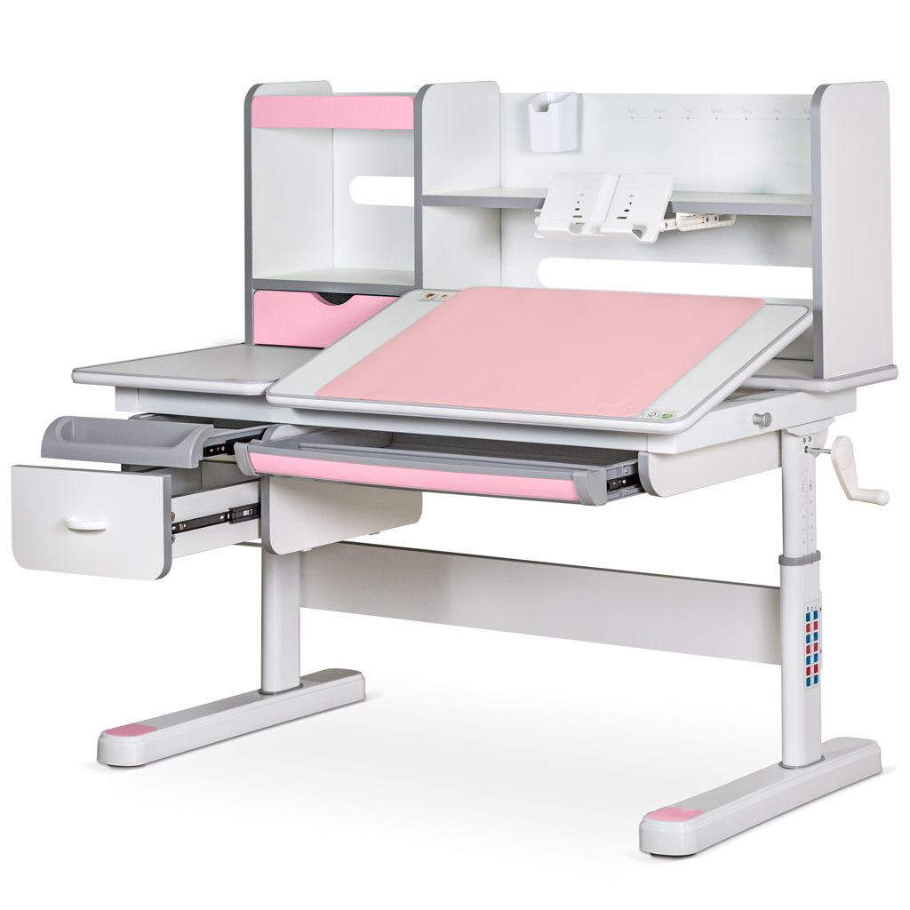 Парта Mealux Florida Multicolor Pink (Evo-52 WG + PN Multicolor) - зображення 1