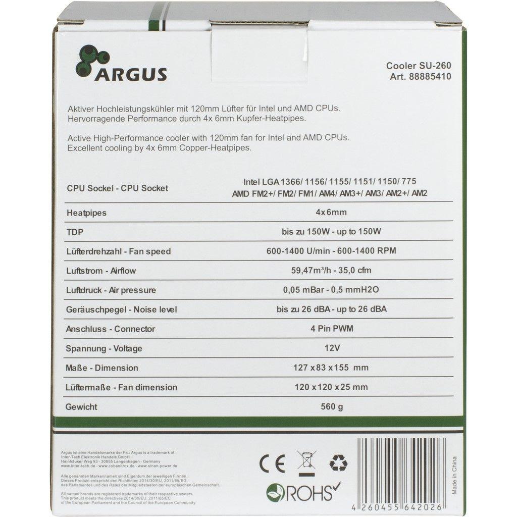 Кулер до процесора Argus SU-260 - зображення 4