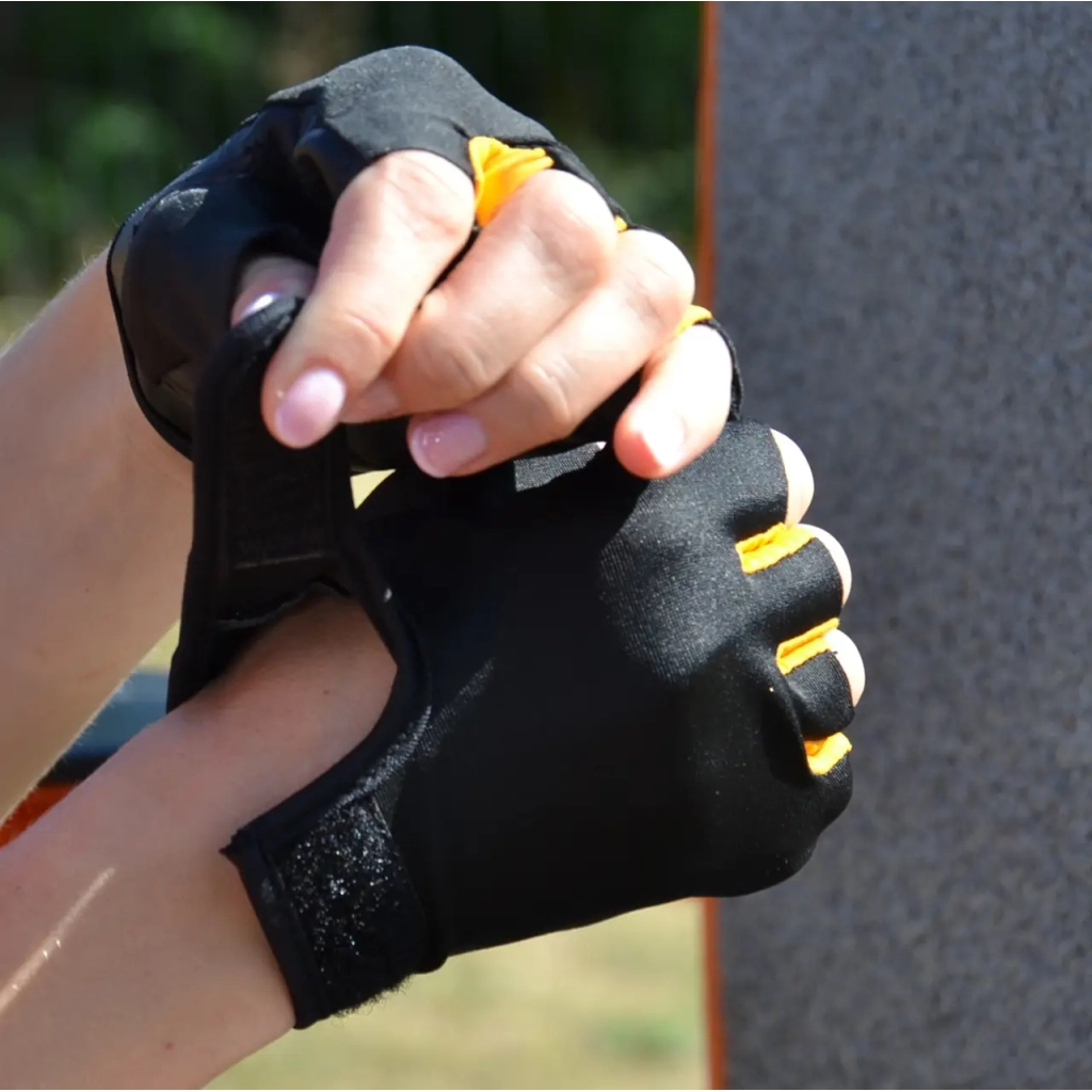 Рукавички для фітнесу MadMax MFG-251 Rainbow Orange M (MFG-251-ORG_M) - зображення 10