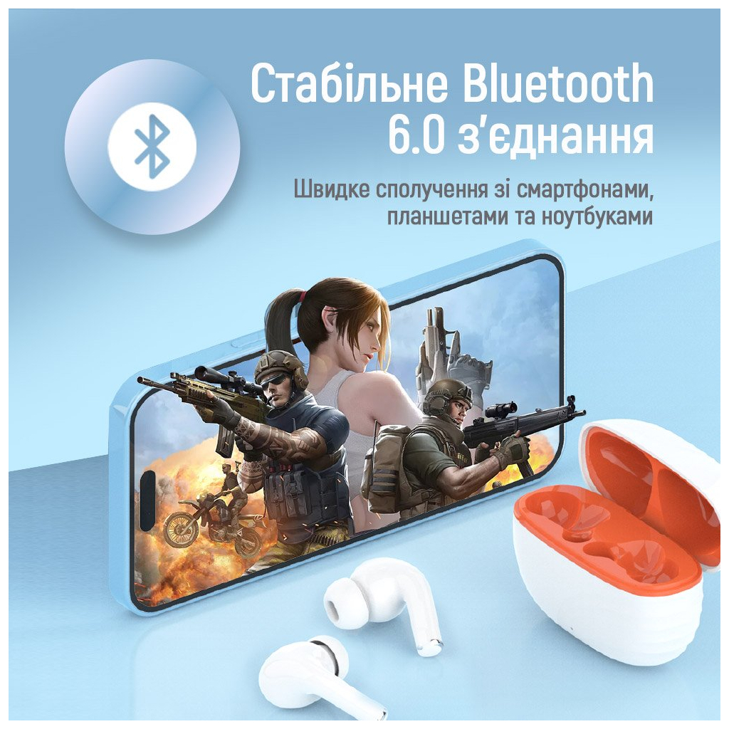 Навушники ColorWay Slim TWS-5 Earbuds White (CW-TWS5WT) - зображення 5