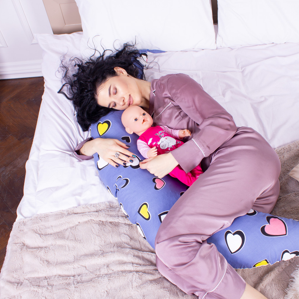 Подушка MirSon для вагітних та годування №8320 Print Line 17-0143 Mayya Бязь 30х170х20 см (2200006200451) - picture 4