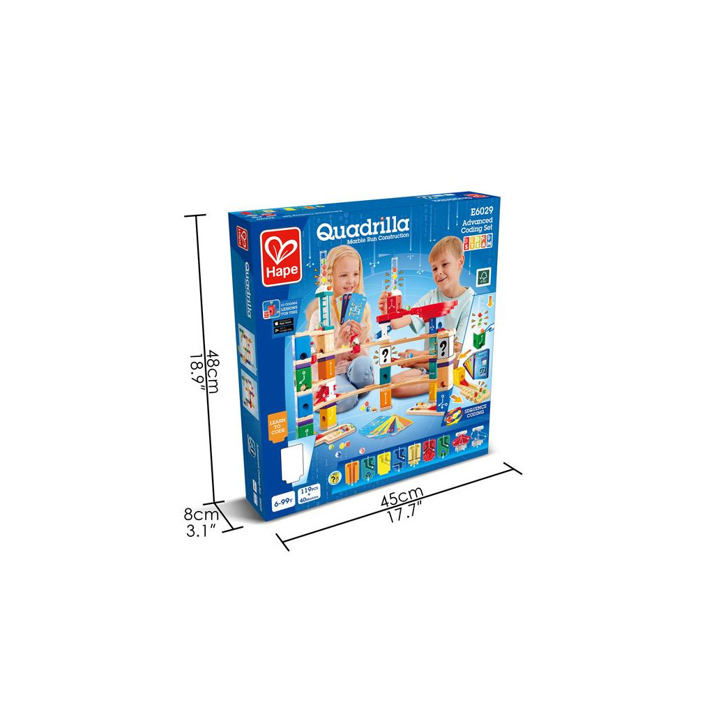 Конструктор Hape лабіринт Quadrilla Програмування 159 елементів (E6029) - зображення 3