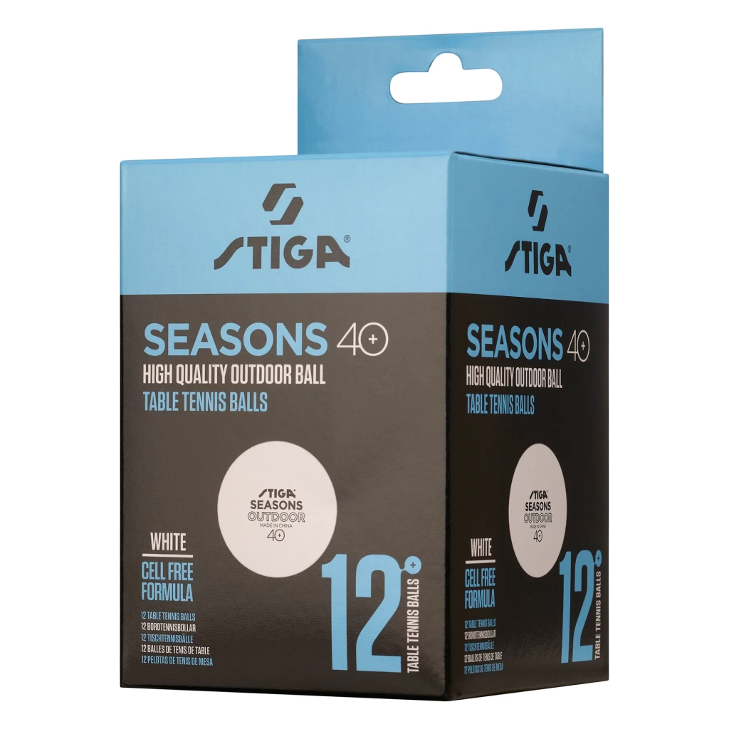 М'ячик для настільного теніса Stiga Seasons White 12 шт (1110-2810-12) (931162) - зображення 3