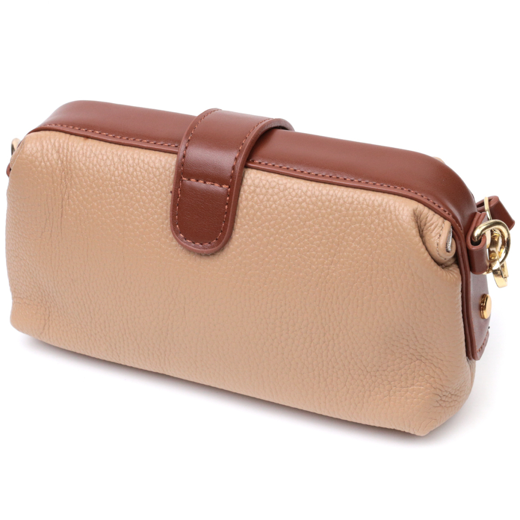 Сумка Vintage З натуральної шкіри Бежева (22423) - зображення 2