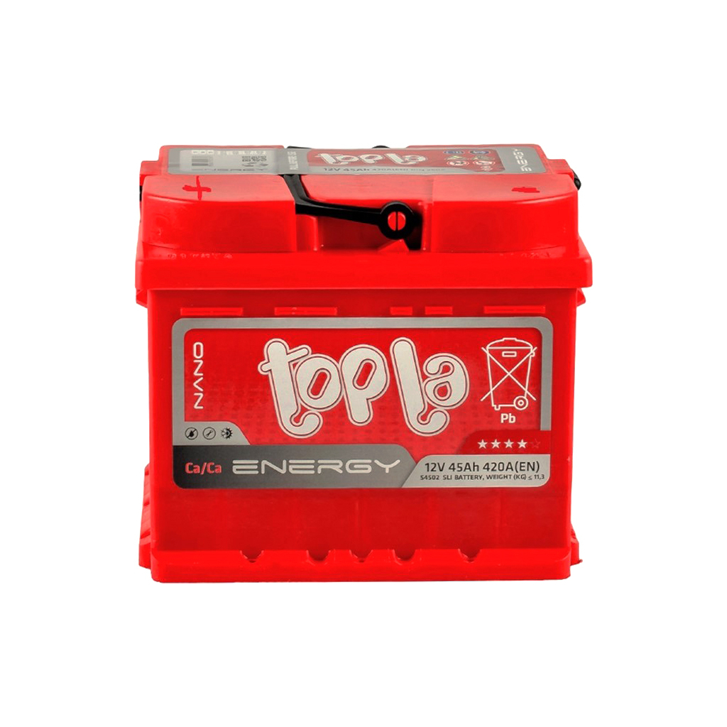 Акумулятор автомобільний Topla 45 Ah/12V Energy (108 345) - зображення 1