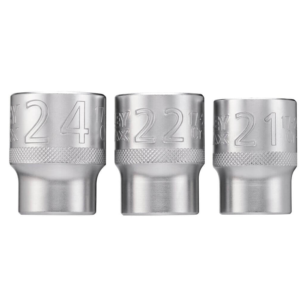 Набір торцевих головок Stanley торцевих 1/2" Maxi Drive, з шестигранним профілем, 3 шт: 21, 22, 24 мм. (FMMT17095-0) - picture 6