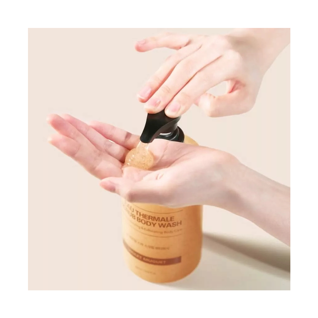 Гель для душу Kundal Eau Thermal Scrub Body Wash Violet Muguet 500 мл (8809809428655) - зображення 2